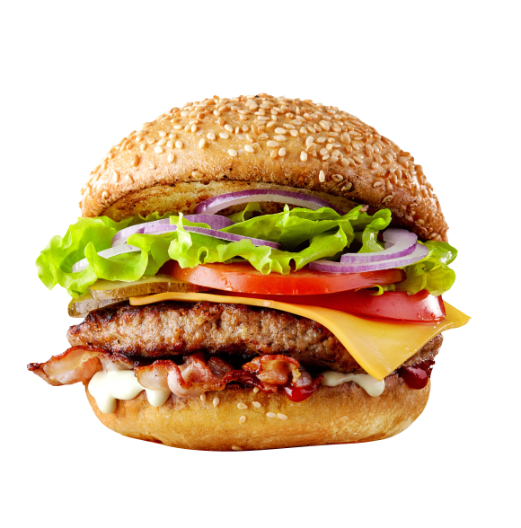 burgers, steaks, hot dogs