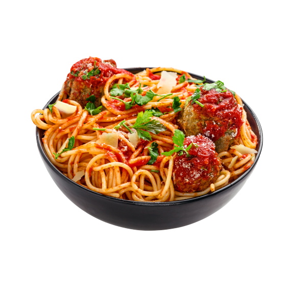 spaghetti and meatballs pasta